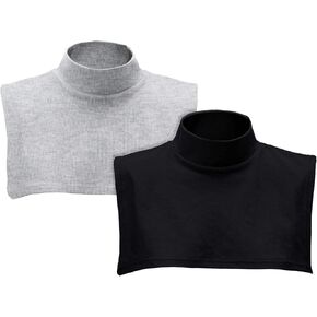 Fake Turtleneck Dickey Detachable Collars Set Half Top Mock Blouse Collar for Women Men in Saudi Arabia