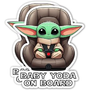 Baby Alien on Board Sticker for Cars 2-Pack - 5 Inches - Car Sticker for Truck SUV Van Window Bumper Decal in Saudi Arabia