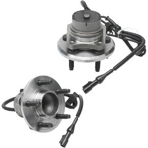 Detroit Axle - Front 2pc Wheel Bearing Hubs for 2003-2005 Mercury Grand Marquis Lincoln Town Car Ford Crown Victoria, 2003-2004 Marauder, 2 Wheel Bearing and Hubs Assembly Set Replacement in Saudi Arabia