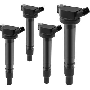 HQPASFY IGNITION COIL UF507 PACK & IRIDIUM PRACK SIPS مجموعة من 4 متوافقة مع Toyota 4runner Avalon Highlander RAV4 Sequoia Tundra ، Lexus ES300H GS450H IS350 RX350 RAPLACE#GN10366 ، IC587 in Kuwait