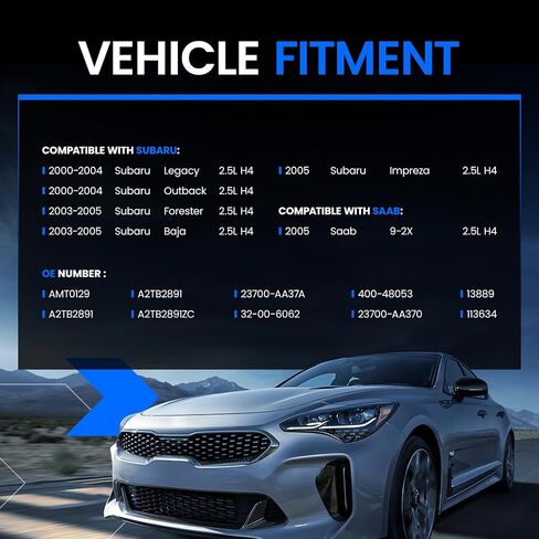 المولد المتوافق مع Subaru Legacy Outback Forester Baja Impreza ، متوافق مع Saab 9-2x ، 2.5 لتر H4 ، ملائمة لـ AMT0129 A2TB2891 113634 400-48053 13889 32-00-6062 ، 23700-AA370 ، 23700-AA37A in Saudi Arabia