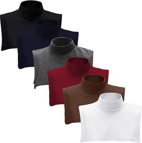 Fake Turtleneck Dickey Detachable Collars Set Half Top Mock Blouse Collar for Women Men in Saudi Arabia