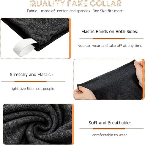 Fake Turtleneck Dickey Detachable Collars Set Half Top Mock Blouse Collar for Women Men in Saudi Arabia