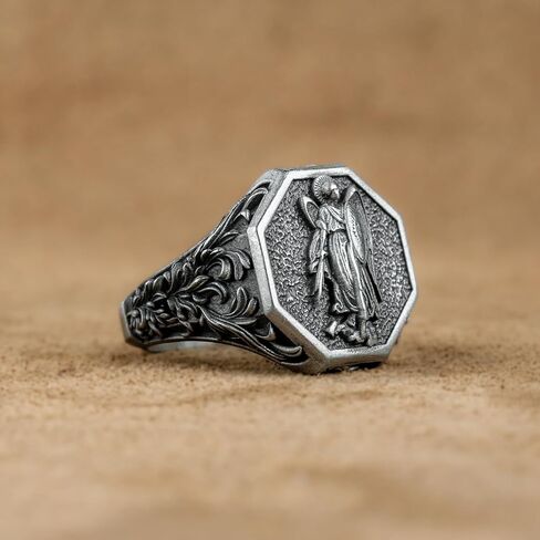 القديس مايكل رن رينج ذا رئيس الملائكة الفضية ، القديس مايكل قائد جيش الله ، المجوهرات الدينية ، صلاة من أجلنا ، هدية دينية in Kuwait