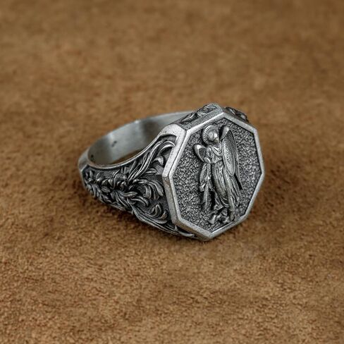 القديس مايكل رن رينج ذا رئيس الملائكة الفضية ، القديس مايكل قائد جيش الله ، المجوهرات الدينية ، صلاة من أجلنا ، هدية دينية in Kuwait