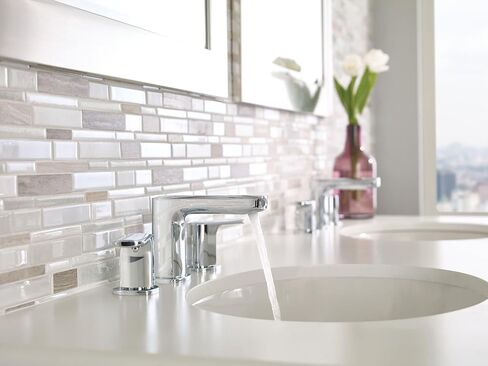 Moen Rizon Chrome Two-Handle Widespread Bathroom Faucet, Valve Required, T6920 in Kuwait