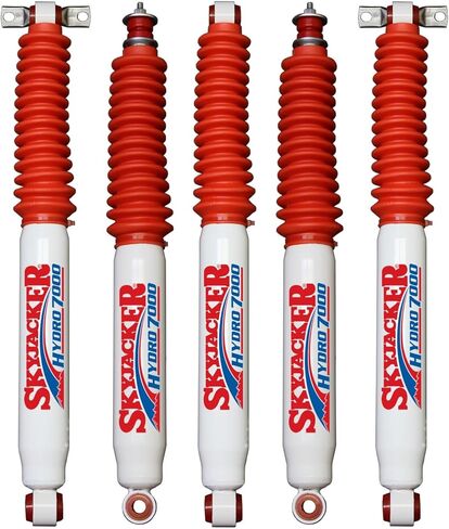 Pair of Hydro 7000 Series Rear Hydraulic Action Shocks fits 2007 2018 Wrangler JK & Rubicon 2WD 4WD with 2-3.5" Rear Lift | Durable Construction | Velocity-Sensitive Valving in Saudi Arabia