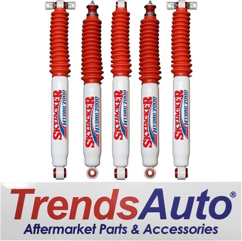 Pair of Hydro 7000 Series Rear Hydraulic Action Shocks fits 2007 2018 Wrangler JK & Rubicon 2WD 4WD with 2-3.5" Rear Lift | Durable Construction | Velocity-Sensitive Valving in Saudi Arabia