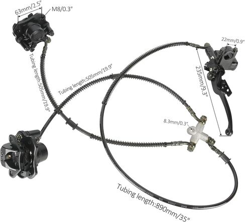 12 "مجموعة Swingarm Assembly ، مجموعة دوار فرامل القرص الهيدروليكي ، 4 محور عجلات توجيه توجيه لـ DIY GO KART ATV QUAR in Saudi Arabia