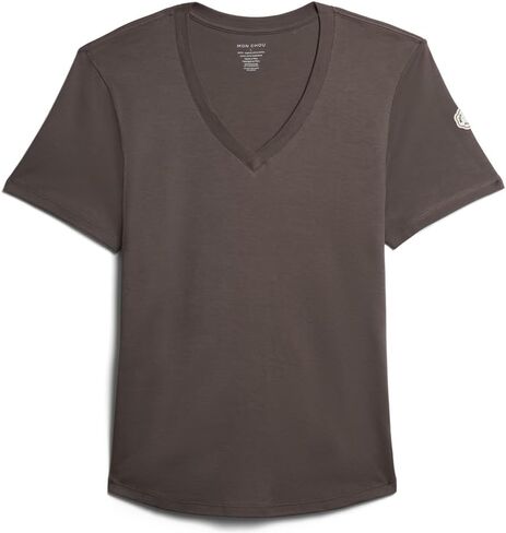 MON CHOU Women’s Premium Organic Pima Cotton V-Neck T-Shirt – Soft, Sustainable, Short Sleeve Relaxed Fit Everyday Tee in Saudi Arabia