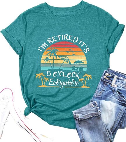 Retirement Shirts for Women 2025 Retired Gifts Funny Graphic Retirement Gift Tshirts in Saudi Arabia