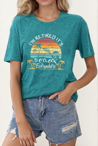 Retirement Shirts for Women 2025 Retired Gifts Funny Graphic Retirement Gift Tshirts in Saudi Arabia