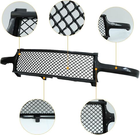 Chrome Vertical Front Grille Compatible For 1999-2002 Silverado 1500, ABS Plastic Luxury Sport Vertical Style Front Hood Grills Trim Insert Replacement GM1200490 19131244 in Saudi Arabia