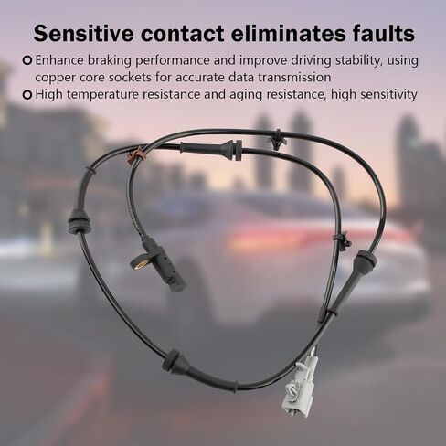 2 PCS ABS Wheel Speed Sensors, Front Left & Right Anti-Lock Brake Speed Sensors, ABS Sensor Replacement OEM 47911-CK000 47910-CA000, Compatible with 2003-2007 Nissan Murano in Saudi Arabia