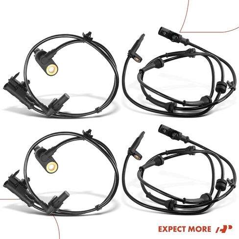 A-Premium ABS Wheel Speed Sensor Compatible with Infiniti Models - G25 2011-2012, G35 2007-2008, G37 2009-2013 - Front and Rear Driver and Passenger Side, 4-PC Set, Replace# 47900-EG000, 47910-JK500 in Saudi Arabia