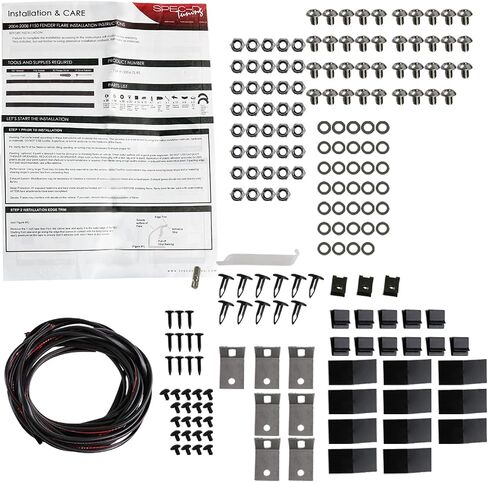 AutoZensation متوافق مع 2004-2008 Ford F150 Styleside ، 4pc الأمامية + الخلفية الترباس نمط الجيب الوعرة الوعرة على مشاعل الحاجز in Saudi Arabia