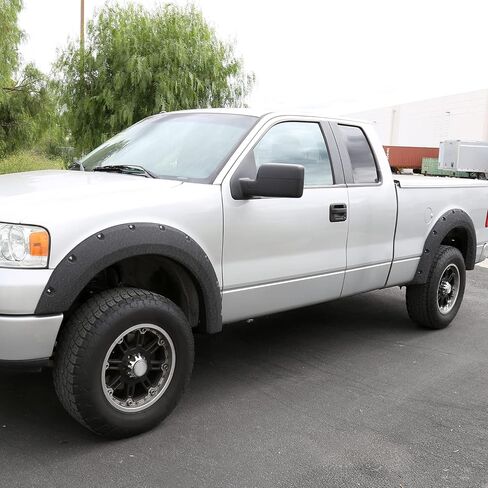 AutoZensation متوافق مع 2004-2008 Ford F150 Styleside ، 4pc الأمامية + الخلفية الترباس نمط الجيب الوعرة الوعرة على مشاعل الحاجز in Saudi Arabia