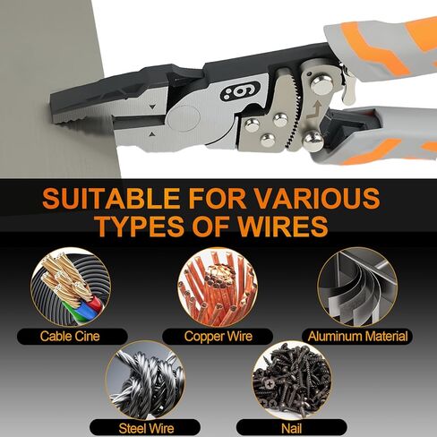 Ratchet Wire Plier - قطع الأسلاك لأسلاك الأسلاك والأسلاك ، تم تزويرها من 55 من الصلب ، مقبض قفل Pliers Professional in Kuwait