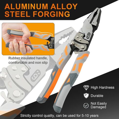 Ratchet Wire Plier - قطع الأسلاك لأسلاك الأسلاك والأسلاك ، تم تزويرها من 55 من الصلب ، مقبض قفل Pliers Professional in Kuwait