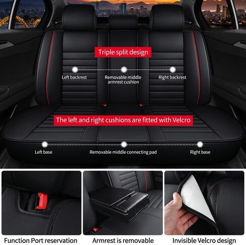 Leather Car Seat Covers for Volkswagen Atlas 2018-2024,Car Seat Covers Full Set,Seat Covers with Safety,Waterproof Seat Cover Compatible Airbag(5pcs Coffee Luxury) in Kuwait