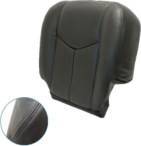 4PCS Driver & Passenger Bottom & Top Lean Back Leather Seat Covers Light Gray #922 or 92i Compatible with Chevy Silverado Suburban Avalanche GMC Sierra Tahoe Yukon 2003 2004 2005 2006 in Saudi Arabia
