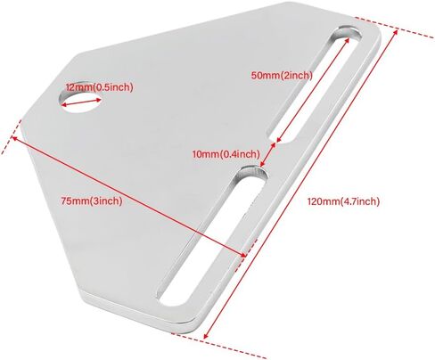 LIRU 1 PC BOTTOR MOUNT METTLENT BRACKET ADAPTER HEDAPTER ANDERSBLIES Aluminium Chrome for Harley Cruiser Chopper Touring Dyna in Saudi Arabia