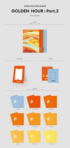 [applemusic POB Exclusive] A'TEEZ GOLDEN HOUR : Part.3 POCA Version with Tracking Sealed ATZ (POB Random Version) in Saudi Arabia