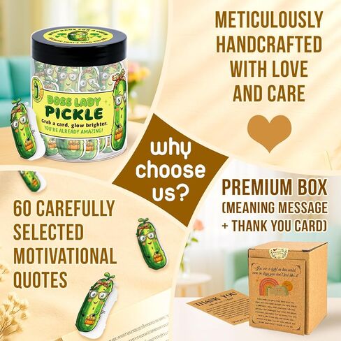 Nurse Appreciation Gifts - Pickle Nursing Gifts - Funny Gift for New Nurse, CNA, RN Nurses - Graduation Giftss, Birthday Present - Decor Jar with 60 Appreciation Cards in Kuwait