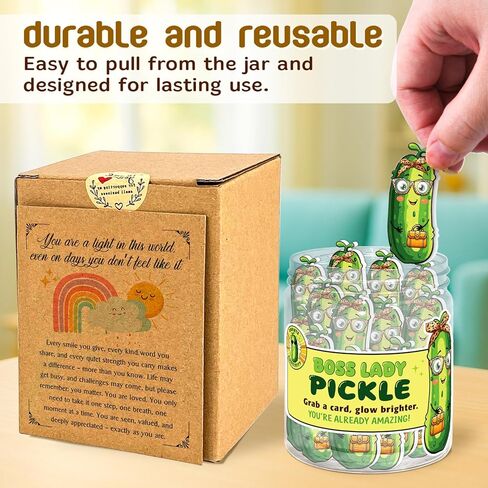 Nurse Appreciation Gifts - Pickle Nursing Gifts - Funny Gift for New Nurse, CNA, RN Nurses - Graduation Giftss, Birthday Present - Decor Jar with 60 Appreciation Cards in Kuwait