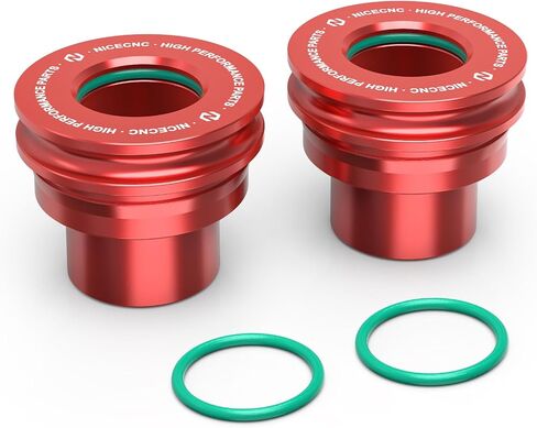 NICECNC Red Rear Wheel Bushings Compatible with Beta RR RR-S 125-520 2T/4T 2013-2024 Xtrainer 250 300 2015-2024 CNC-machined Rear Wheel Axle Seals Kit See Fitment in Saudi Arabia