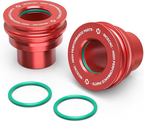 NICECNC Red Rear Wheel Bushings Compatible with Beta RR RR-S 125-520 2T/4T 2013-2024 Xtrainer 250 300 2015-2024 CNC-machined Rear Wheel Axle Seals Kit See Fitment in Saudi Arabia