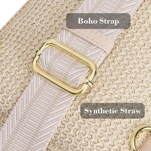 AOCINA RFID Straw Summer Purses for Women 2025 Woven Crossbody Bags Shoulder Handbags for Everyday Beach Travel Vacation in Kuwait