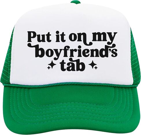 ضعها على Tab Tab's Tab's Women's Women Classic 5 Panel Mesh Snap Backer Trucker Hat in Saudi Arabia