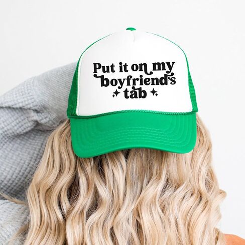 ضعها على Tab Tab's Tab's Women's Women Classic 5 Panel Mesh Snap Backer Trucker Hat in Saudi Arabia
