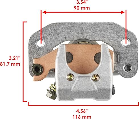 Caltric Rear Brake Caliper with Pads Compatible with Yamaha Raptor 700 700R YFM700R 2006-2012 in Saudi Arabia