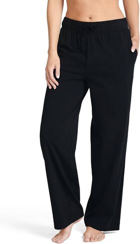 Jockey Women's Sleepwear Everyday Essentials 100% Cotton Pant, Blue Wash, S in Saudi Arabia
