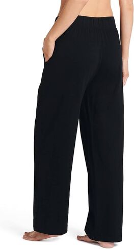 Jockey Women's Sleepwear Everyday Essentials 100% Cotton Pant, Blue Wash, S in Saudi Arabia