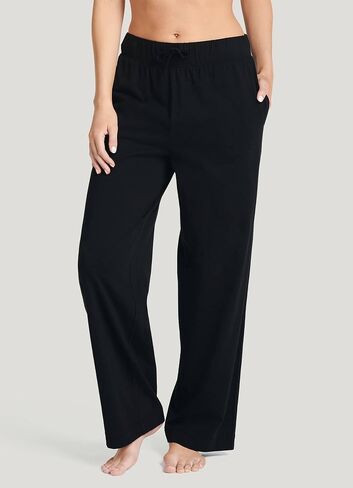 Jockey Women's Sleepwear Everyday Essentials 100% Cotton Pant, Blue Wash, S in Saudi Arabia