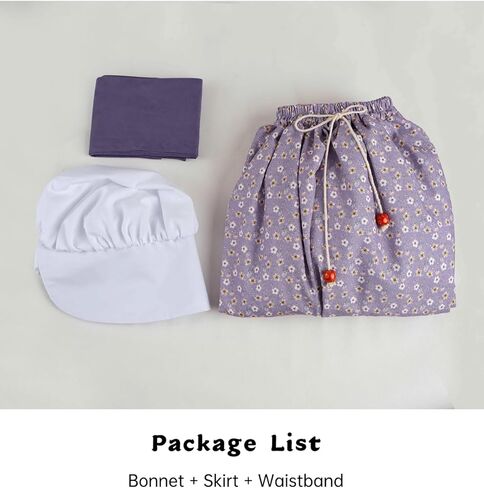 NSPSTT Women Pioneer Colonial Skirt Girls Peasant Prairie Skirt Civil War Trek Floral Costume in Kuwait