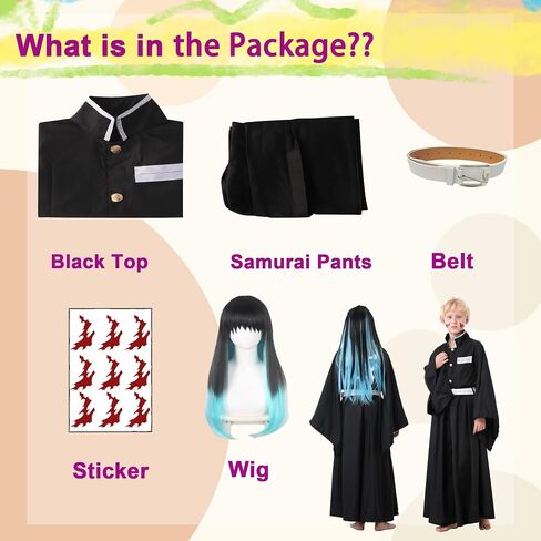 زي Muichirou Cosplay Assume Halloween Kimono موحد كامل مجموعة الكبار لباس الزي مع الباروكة in Saudi Arabia