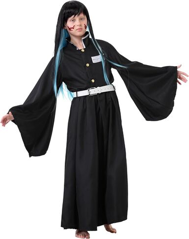 زي Muichirou Cosplay Assume Halloween Kimono موحد كامل مجموعة الكبار لباس الزي مع الباروكة in Saudi Arabia