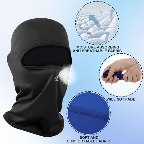6 PCS الصيف بالاكلافا ، أقنعة التزلج على حماية أشعة الشمس ، قناع الوجه للتنفس للرجال النساء ، بالاكلافا للدراجات النارية ، ركوب الدراجات ، الرياضة الخارجية in Kuwait