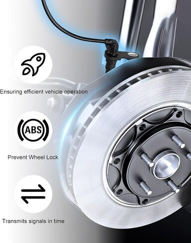مستشعر سرعة عجلات ABS اليسرى اليسرى واليمين مناسب لـ Toyota Corolla 2019-2022 ، ABS Skid Control Sensor Warness استبدال 89542-12110 89543-12110 ، 2 حزمة in Saudi Arabia