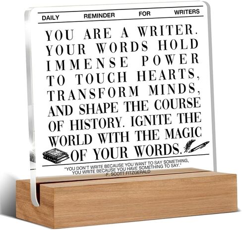 Writer Gifts for Women Men, Author Gifts for Writing Lover Journalist, Author Home Decor Office Desk Sign Keepsake in Saudi Arabia
