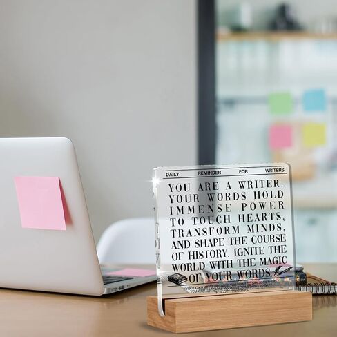Writer Gifts for Women Men, Author Gifts for Writing Lover Journalist, Author Home Decor Office Desk Sign Keepsake in Saudi Arabia
