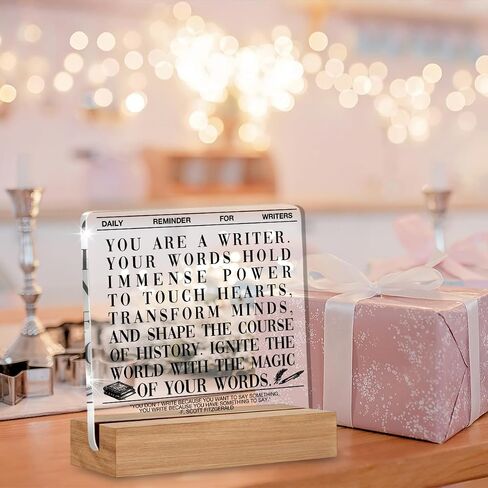 Writer Gifts for Women Men, Author Gifts for Writing Lover Journalist, Author Home Decor Office Desk Sign Keepsake in Saudi Arabia