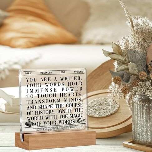 Writer Gifts for Women Men, Author Gifts for Writing Lover Journalist, Author Home Decor Office Desk Sign Keepsake in Saudi Arabia