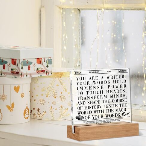 Writer Gifts for Women Men, Author Gifts for Writing Lover Journalist, Author Home Decor Office Desk Sign Keepsake in Saudi Arabia