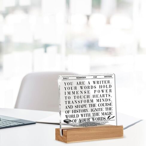 Writer Gifts for Women Men, Author Gifts for Writing Lover Journalist, Author Home Decor Office Desk Sign Keepsake in Saudi Arabia