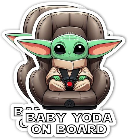 Baby Alien on Board ملصق للسيارات 2 حزمة - 5 بوصات - ملصق سيارة لشاحنة سيارات الدفع الرباعي شاحنة شريحة المصد in Saudi Arabia